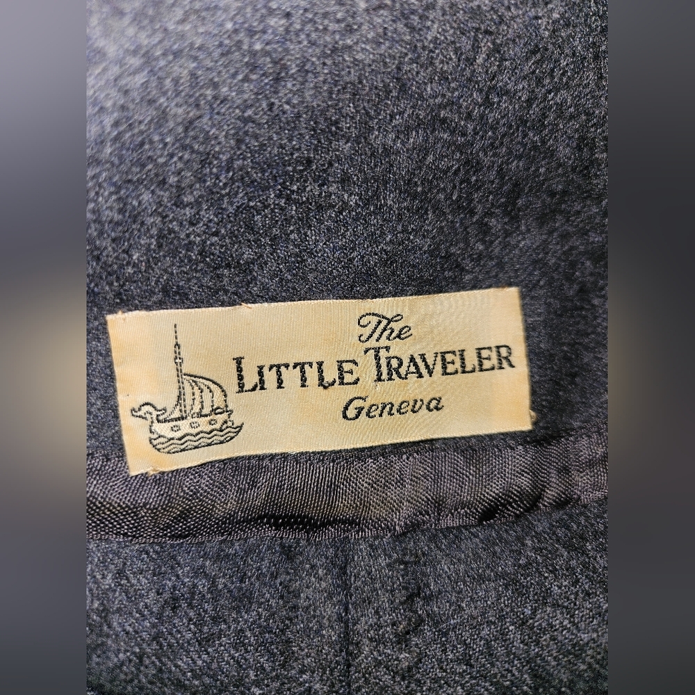 Vintage B.H. Wragge 1950's Gray Wool Sheath Dress… - image 8